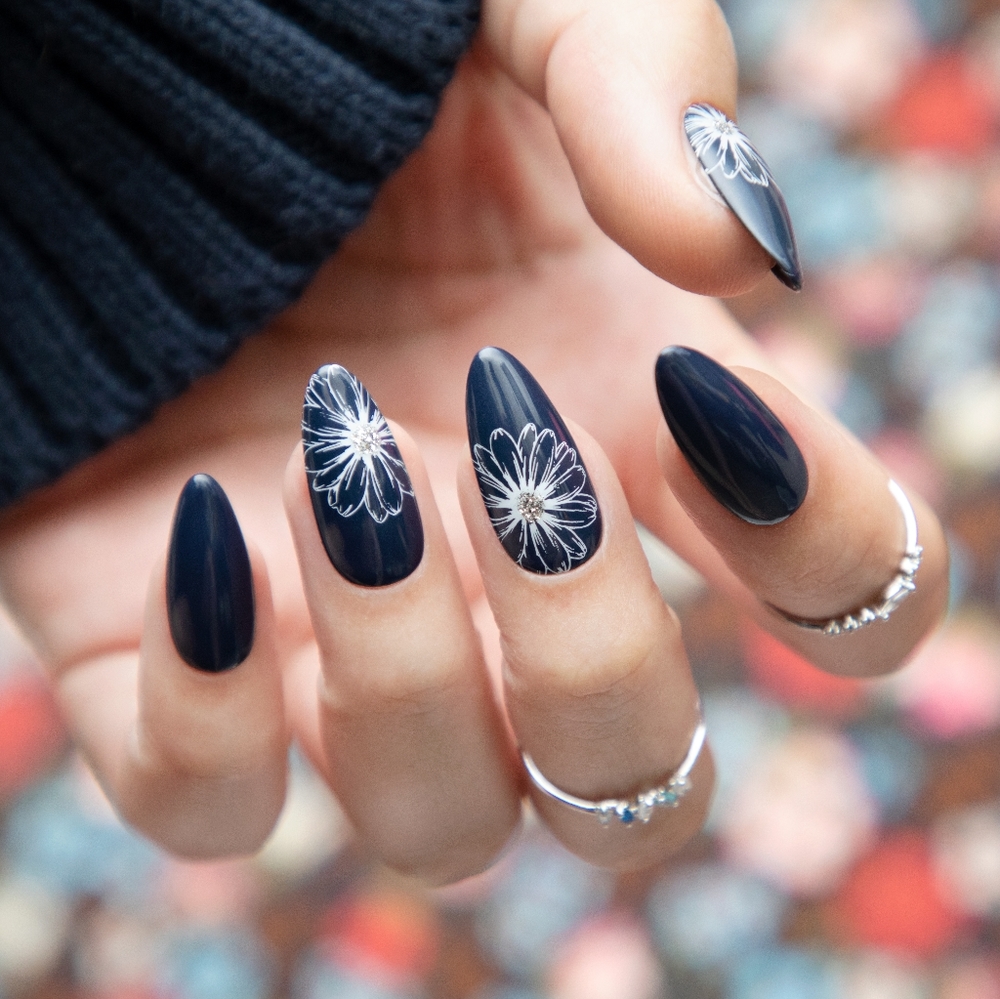 💙 May Formal, Handmade Nail Set